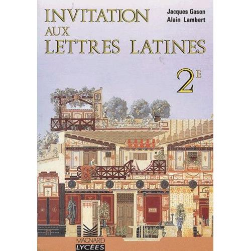 Invitation Aux Lettres Latines Seconde