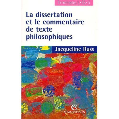 La Dissertation Et Le Commentaire De Texte Philosophiques Terminales L/Es/S