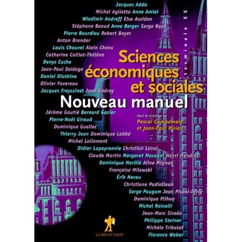 Nouveau Manuel - Sciences Économiques Et Sociales, Terminale Es