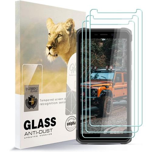 Protecteur D'écran En Verre Trempé Pour Ulefone Armor X10 Premium En Verre Trempé De 0.3mm 9h De Dureté 2.5d Antirayures Sans Bulles 3 Pièces