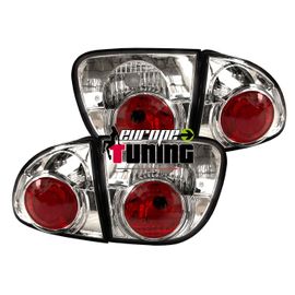 Feux Arrieres A Leds Noirs Et Chrome Pour Seat Leon 1m 1999-2005