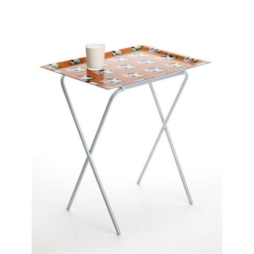 Don Hierro - Table Pliante Avec Plateau Amovible, Petite Table D'appoint Pliante Pour Cuisine, Camping, Terrasse, Jardin, Ada-04