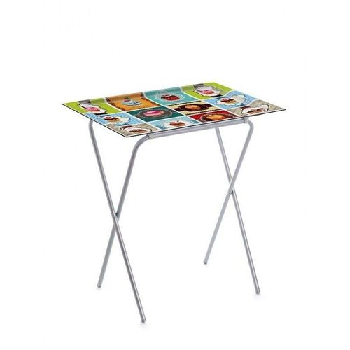Don Hierro - Table Pliante Avec Plateau Amovible, Petite Table D'appoint Pliante Pour Cuisine, Camping, Terrasse, Jardin, Ada-21