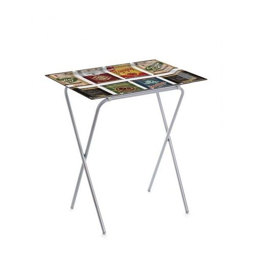 Don Hierro - Table Pliante Avec Plateau Amovible, Petite Table D'appoint Pliante Pour Cuisine, Camping, Terrasse, Jardin, Ada-22