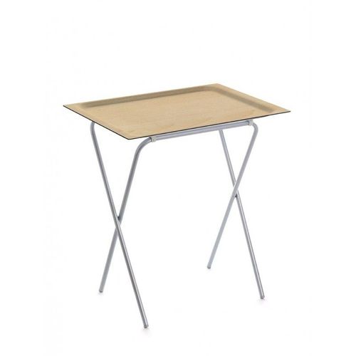 Don Hierro - Table Pliante Avec Plateau Amovible, Petite Table D'appoint Pliante Pour Cuisine, Camping, Terrasse, Jardin, Ada-Hêtre