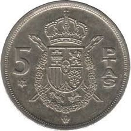Pièce 5 Pesetas Espagne 1975