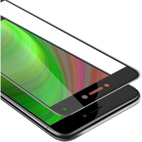 Verre Trempé Couverture Complète Compatible Avec Huawei P8 Lite 2017 En Transparent Avec Noir Verre De Protection D'écran Trempé Tempered En Dureté 9h Avec 3d Touch