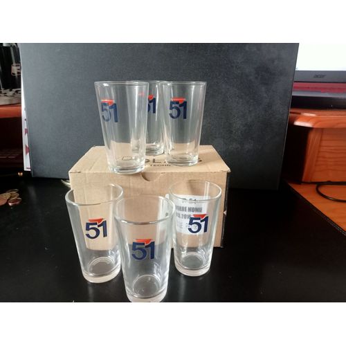 6 Verres Shots Pastis 51