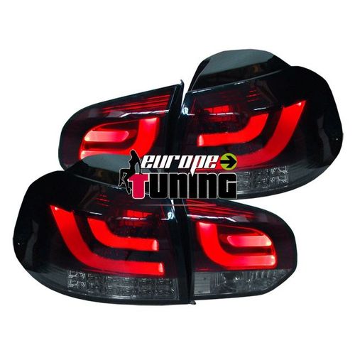 Feux Tuning Led Lci Rouge Fumes Vw Volkswagen Golf 6