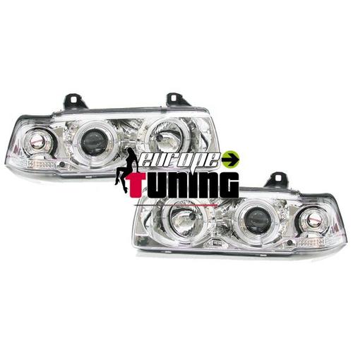 Phares Feux Avants Angel Eyes Anneaux Led Bmw Serie 3 E36 Coupe Cabriolet