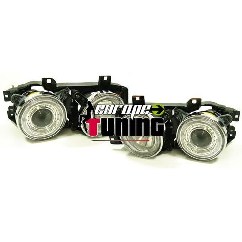 Phares Feux Avants Angel Eyes Tuning Bmw Serie 7 E32 Et Serie 5 E34