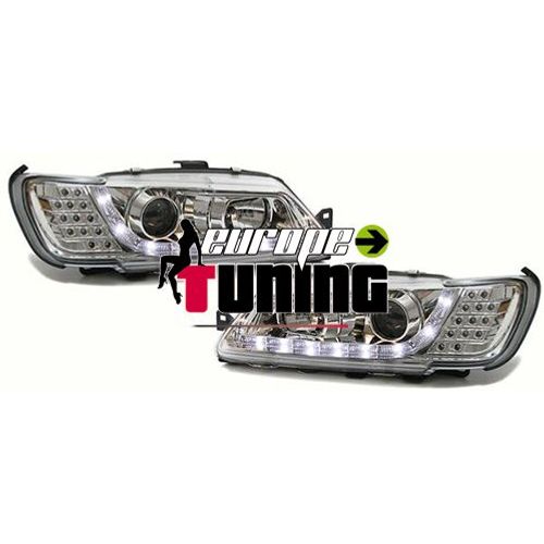 Phares Feux Avants Chrome Devil Eyes Led Peugeot 306 Phase 1 1993-1997
