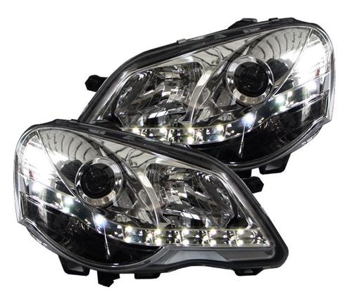 Phares Devil Eyes Vw Volkswagen Polo 9n3 Chrom