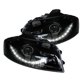 Phares avant Audi A3 8p 05.03-03.08 led tube lights chrome