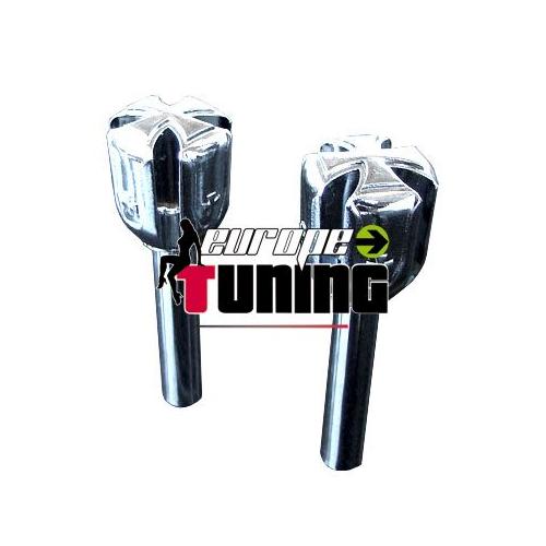 2 Loquets De Portes Chrome " Iron Cross " Pour Volkswagen Vw Golf Polo ...