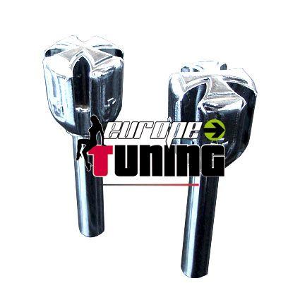 2 Loquets De Portes Chrome " Iron Cross " Pour Volkswagen Vw Golf Polo ...