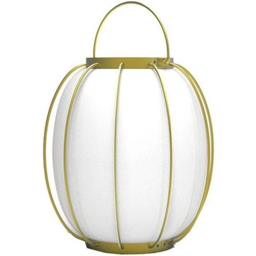Lampe De Table Sans Fil - Lumisky - Tulum - H27 Cm - Poignée En Métal - Doré - Led Blanc Chaud Et Blanc Froid