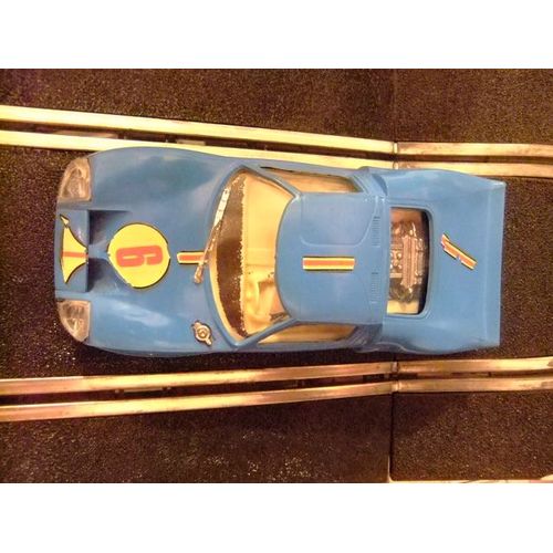 Scalextric Exin Ford Gt Ref. C 35 Bleu N 6 Made In Spain-Scalextric