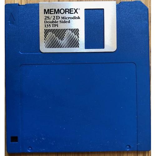 Disquette Memorex 2S/2D Microdisk Double Sided 135 TPI