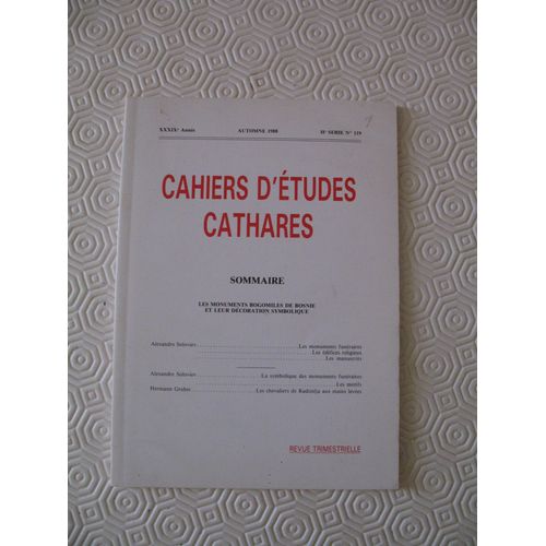 Cahiers D'études Cathares 119