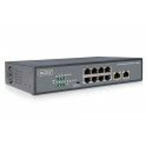 Digitus 8 Port Fast Ethernet Poe Switch, 19 Inch, Unmanaged, 2 Uplink
