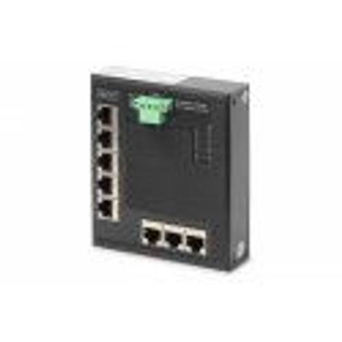 Digitus Switch Réseau Gigabit Ethernet 8 Ports, Plat, Industriel, Non