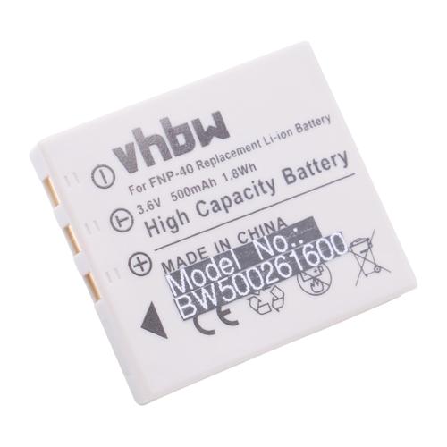 vhbw batterie compatible avec Samsung Digimax i5, i50, i6, i70, L50, L60, L70, L700, L73, L80, NV3 appareil photo APRN (500mAh, 3,6V, Li-Ion)