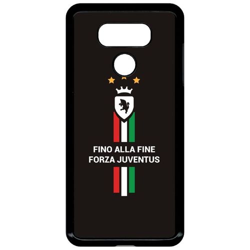 Coque Pour Smartphone - Juventus Italie Forza - Compatible Avec Lg G6 - Plastique - Bord Noir