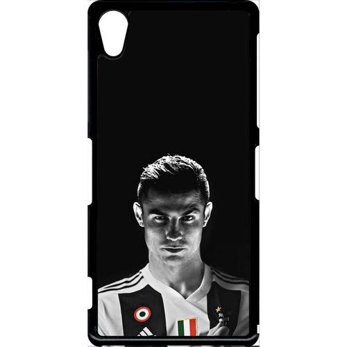 Coque Xperia Z2 - Ronaldo Juventus Foot Noir Et Blanc - Noir