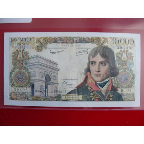 Billet 10 000 Francs Bonaparte 01.12.1960 Sup +