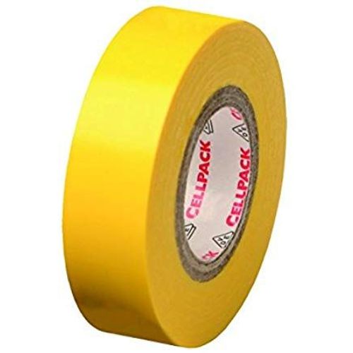 Ruban isolant CellPack 145787 jaune (L x l) 25 m x 30 mm caoutchouc 1 rouleau(x)