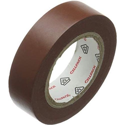 Ruban isolant CellPack 145832 marron (L x l) 10 m x 15 mm caoutchouc 1 rouleau(x)