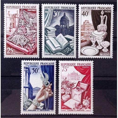 Série Productions De Luxe - Métiers D'art 1954 - Impeccables N° 970 971 972 973 974 Neufs** Luxe (= Sans Trace De Charnière) - Cote 45,00 - France Année 1954 - N21893