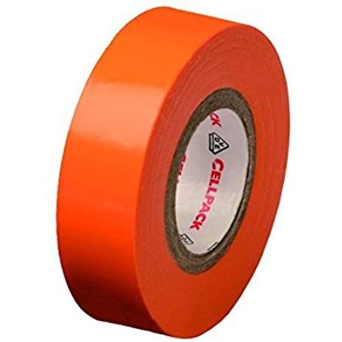 Ruban isolant CellPack 145795 orange (L x l) 25 m x 19 mm caoutchouc 1 rouleau(x)