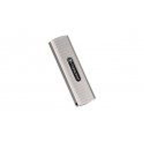 Transcend ESD320A - SSD - chiffré - 512 Go - externe (portable) - USB 3.2 Gen 2x1 - AES 256 bits - gris doux