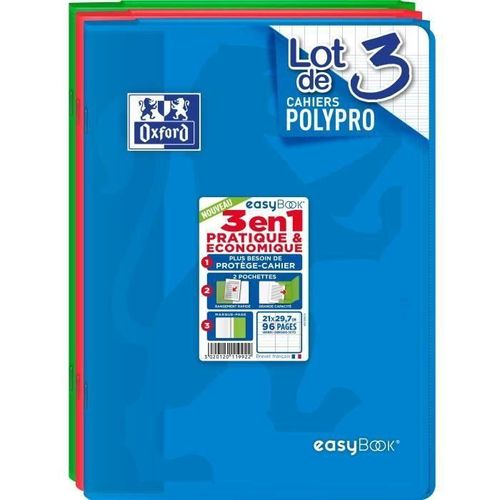 Oxford Cahiers Easybook A4 Seyes - Assorti