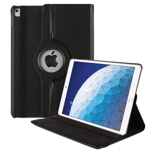 Pour Apple Ipad Air (2019) 10.5"/ Ipad Air 3/ Ipad Air (3rd Generation) A2153 A2123 A2154 A2152: Etui Housse Coque Avec Support Et Rotative Rotation 360° En Cuir Pu - Noir
