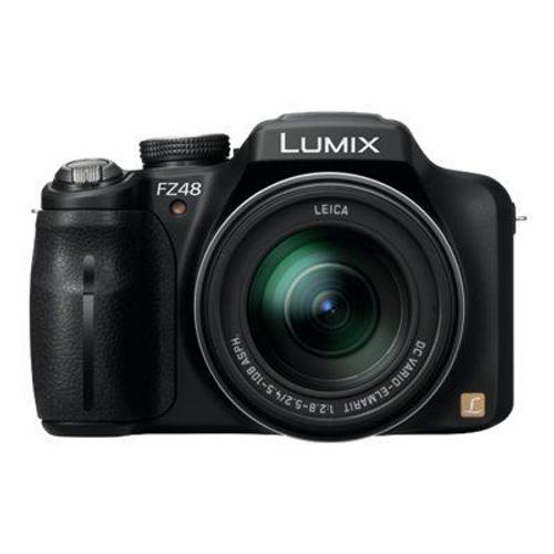 Panasonic Lumix DMC-FZ48 - Appareil photo numérique - compact - 12.1 MP - 24x zoom optique - Leica - noir