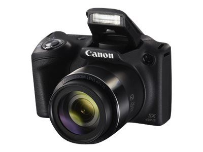 Appareil photo Compact Canon PowerShot SX432 IS Noir compact - 20.5 MP - 720 p / 25 pi/s - 45x zoom optique - Wi-Fi, NFC - noir