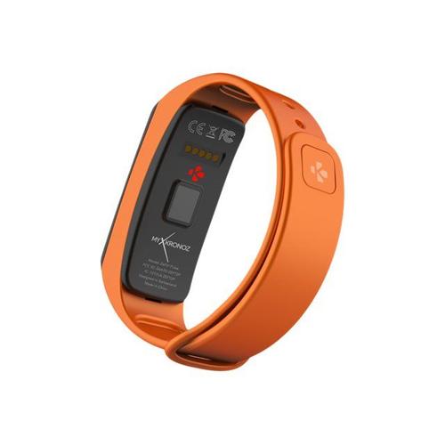 Mykronoz Zefit2 Pulse - Noir - Suivi D'activités Avec Bande - De Couleur Orange - Affichage 0.9" - Bluetooth - 25 G