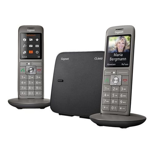 Gigaset CL660 Duo - Téléphone sans fil avec ID d'appelant - ECO DECTGAP + combiné supplémentaire