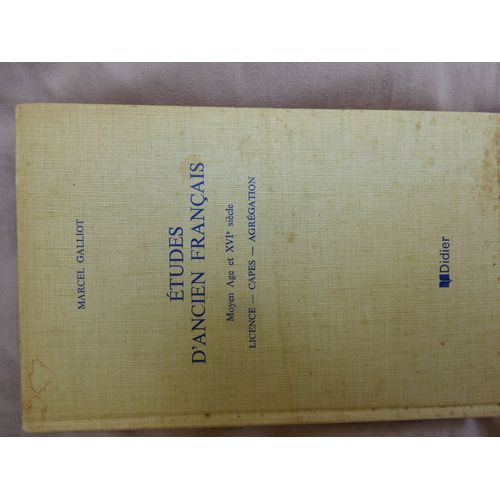 Études D'ancien Français