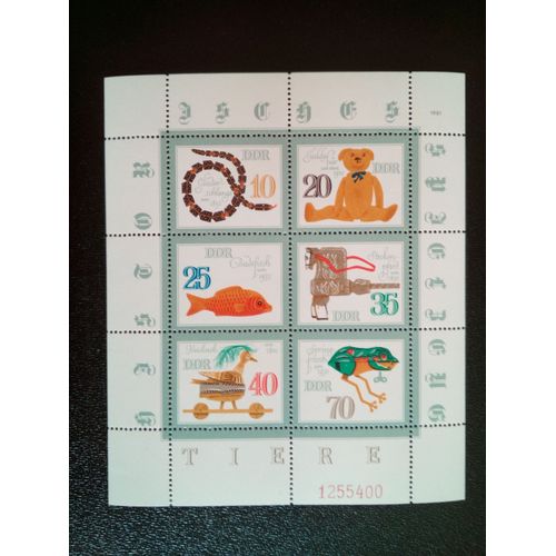 Timbre Allemagne / Rda Yt 2316-2321 Jouets Historiques 1981 ( 07712 )