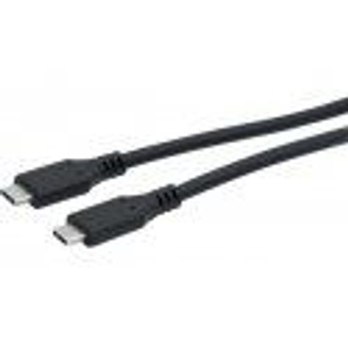 exertis Connect - Câble USB - 24 pin USB-C (M) pour 24 pin USB-C (M) - USB 3.2 Gen 2 - 2 m - débit de transfert de données jusqu'à 10 Gbps - métal