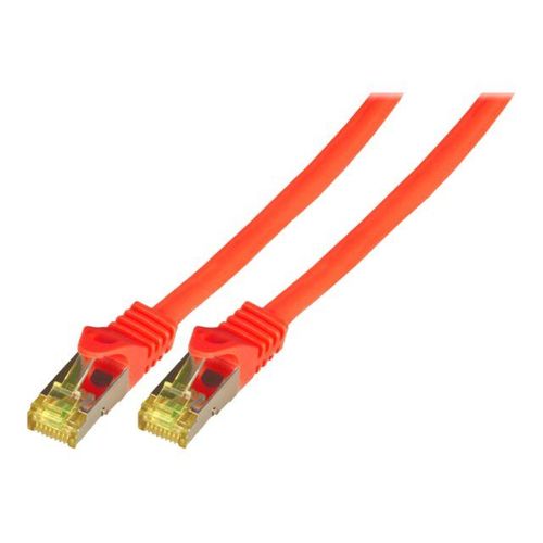 EFB-Elektronik - Cordon de raccordement - RJ-45 (M) pour RJ-45 (M) - 5 m - SFTP, PiMF - CAT 7 - démarré, sans halogène, moulé - rouge