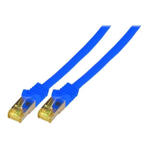 EFB-Elektronik - Cordon de raccordement - RJ-45 (M) pour RJ-45 (M) - 5 m - SFTP, PiMF - CAT 7 - démarré, sans halogène, moulé - bleu