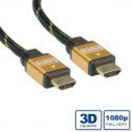 Roline Gold Câble Hdmi High Speed Avec Ethernet, M-m 7,5 M