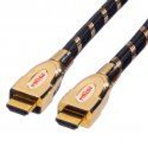 Roline 11.04.5694 Câble Hdmi 1,5 M Hdmi Type A (standard) Noir, Or