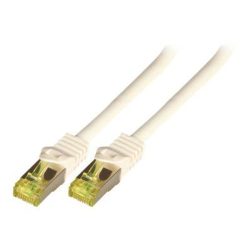 EFB-Elektronik - Cordon de raccordement - RJ-45 (M) verrouillé pour RJ-45 (M) verrouillé - 2 m - SFTP, PiMF - CAT 7 (câble)/CAT 6a (connecteurs) - démarré, sans halogène, moulé - blanc
