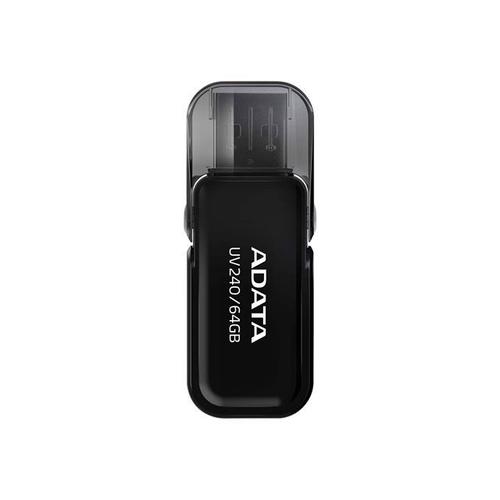 ADATA UV240 - Clé USB - 64 Go - USB 2.0 - noir